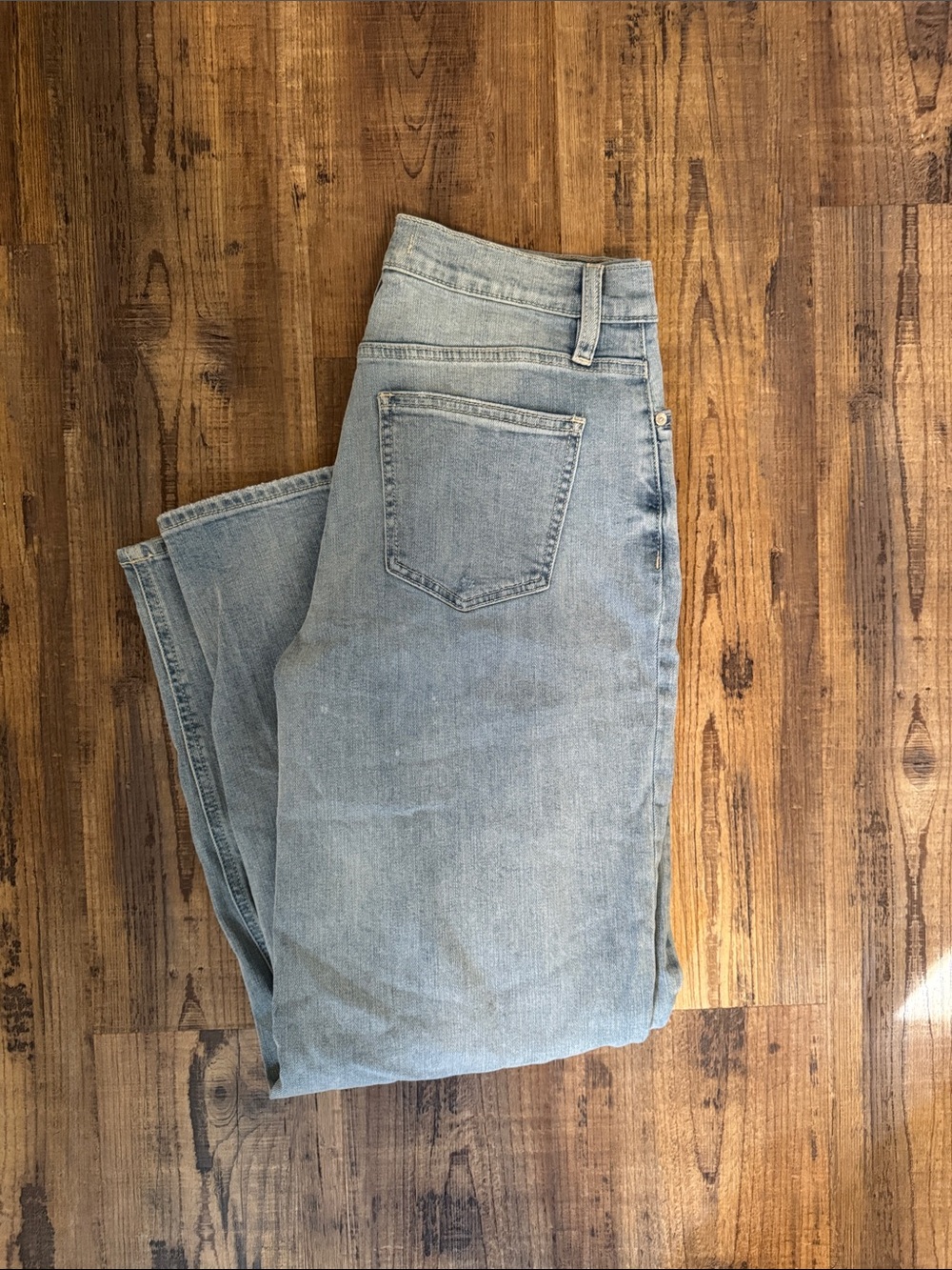 eunina Light Blue Straight Leg Jeans